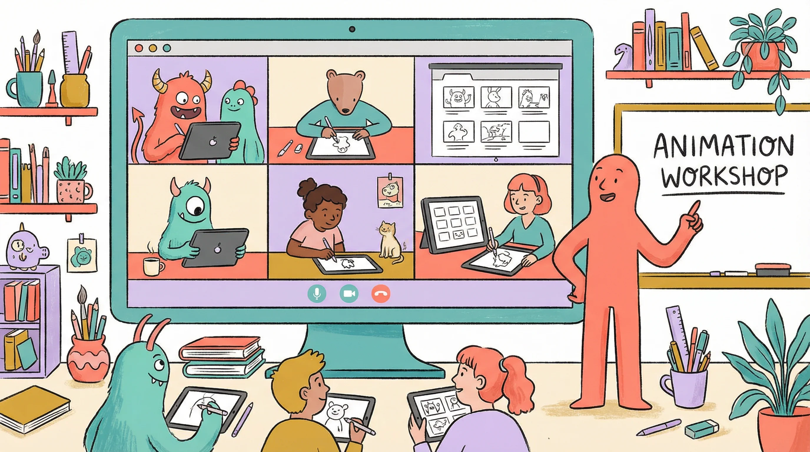 画笔与光影 - 独立动画短片 - 动画工作坊创作过程